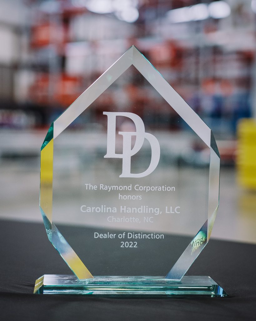 Carolina Handling Named Raymond Dealer Of Distinction For 32nd Consecutive Year Manufacturing